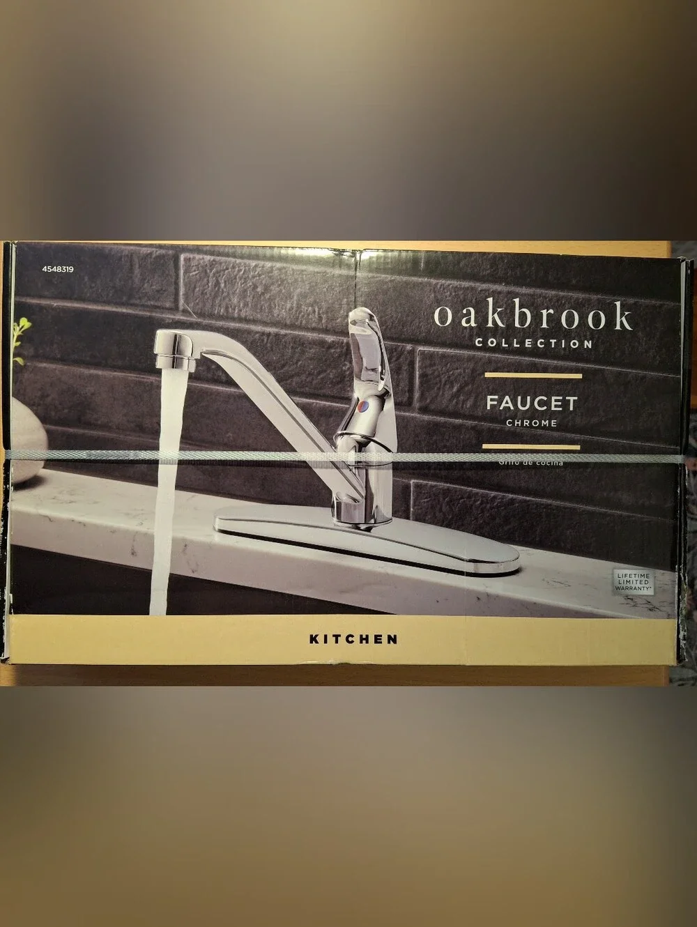 Oakbrook Collection 67896W-2001 Essentials One Handle Chrome Kitchen Faucet